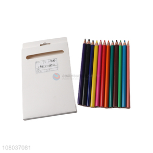 High Quality 12 Plastic Colored Thick Pencils Set