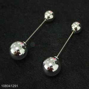Top selling silver long beads fashion brooch wholesale