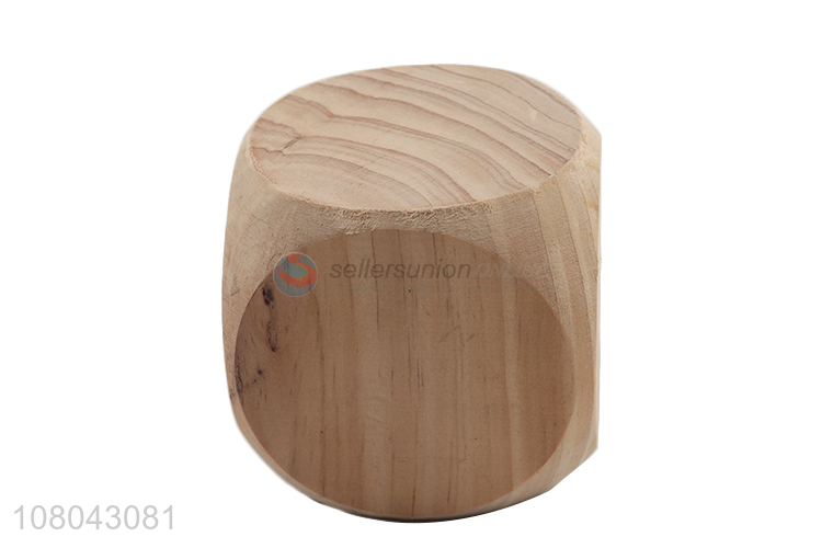 Factory price large blank wooden dice for board game party favors