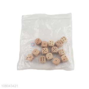 Good price wooden dice set polyhedral wooden block dice games