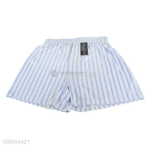 Factory direct sale blue striped underwear men boxer briefs