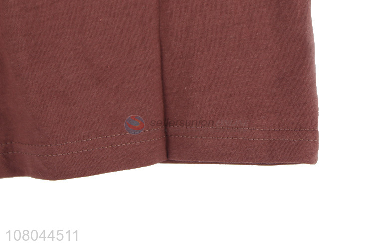 New arrival red cotton short-sleeved T-shirt for men