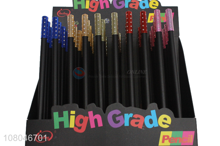 Hot selling 60 pieces blackwooden pencils eco writing pencils for exam