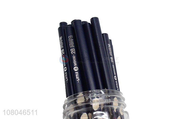 Low price 30 pieces wooden pencils HB pencils with black pencil lead