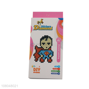 Factory wholesale cartoon superman DIY mini sticker crafts