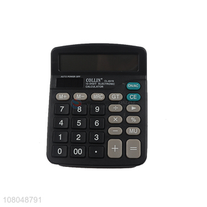 China supplier 12 digits dual power standard function electronic calculator