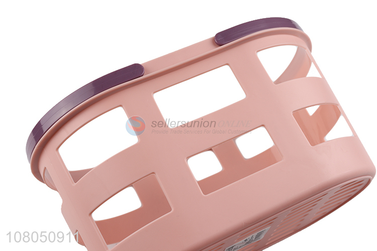 Fashion Design Plastic Storage Basket With Handle