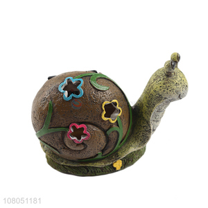 Good selling snail shape animal statue garden decoration