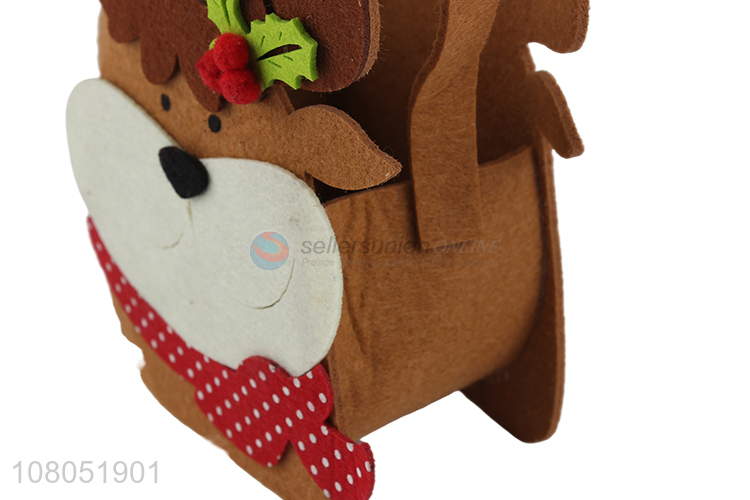 Good price christmas style non-woven fabric candy gift bag