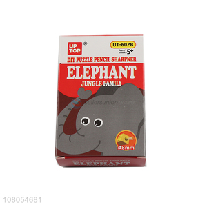 Factory direct sale DIY elephant sharpener puzzle pencil sharpener