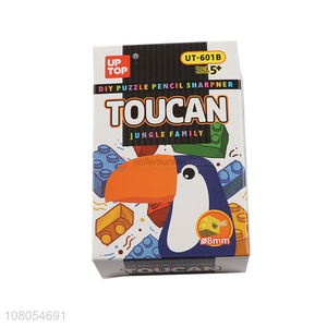 Good quality DIY puzzle sharpener toucan pencil sharpener