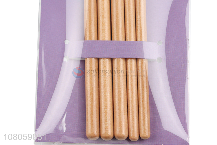 Yiwu market wooden handle ladies eye cosmetic brush set