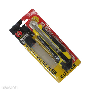 High quality retractable utility knife self locking box cutter set