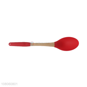 China market red kitchen food-grade edible spoon wholesale