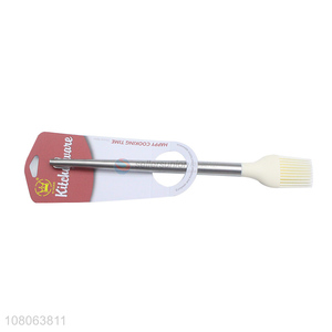 China supplier durable oil brush bbq brush with stainless steel handle
