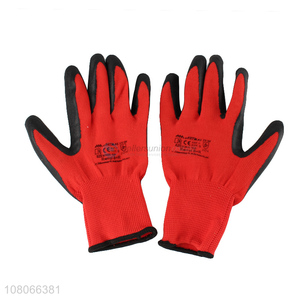 China factory polyester hand protection working safety gloves