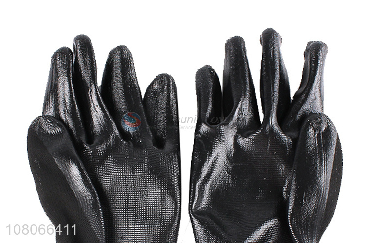 Hot products black working gloves for hand protection