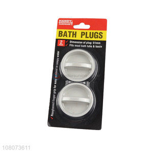 Hot Sale 2 Pieces Rubber Sink Plug Bathtub Plug Basin Stopper