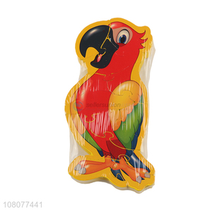 Hot selling cartoon <em>parrot</em> wooden puzzle children educational <em>toys</em>
