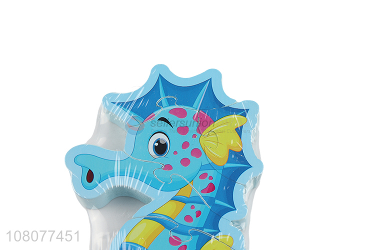 Wholesale cartoon seahorse 3D puzzle children educational toys