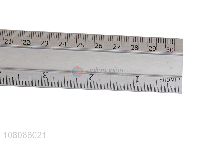 Factory wholesale metal ruler students drawing stationery ruler
