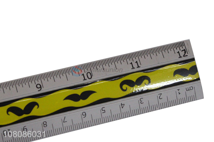 China supplier student metal ruler teaching drawing ruler