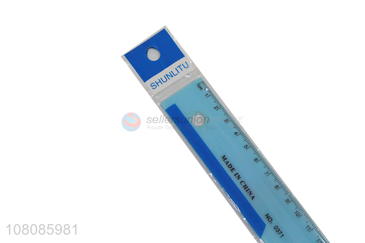 Best selling multicolor 15 cm plastic ruler for students