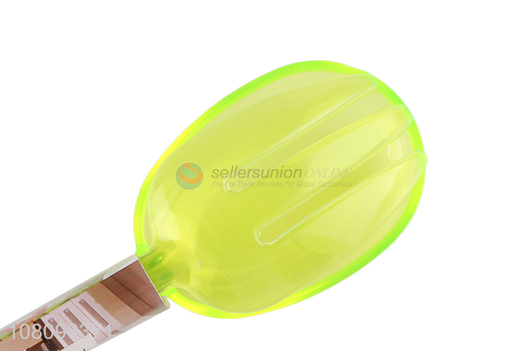 High quality green plastic salad tongs for sale
