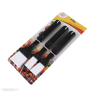 Low price wholesale black seasoning brush set for BBQ
