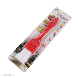 Good sale oil brush with plastic handle for kitchen cooking