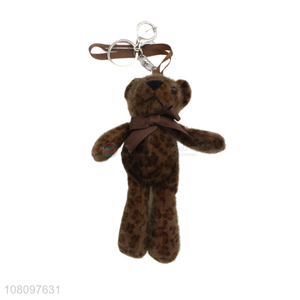 Hot selling cartoon bear pendant animal plush doll for kids
