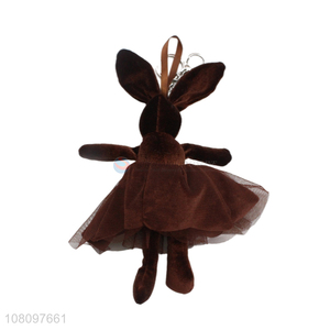 Yiwu wholesale plush rabbit keychain pendant for universal