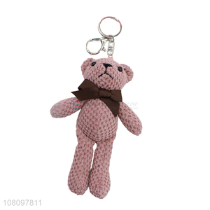 Hot selling cartoon bear pendant plush doll toy for kids