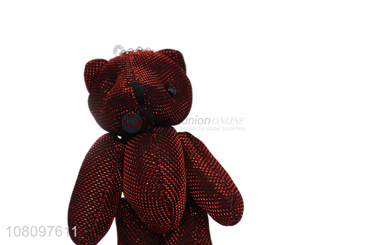 Yiwu wholesale red bear children polyester animal toy