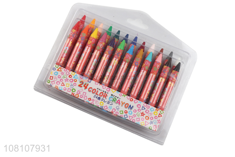 Top selling 24colors non-toxic children crayons