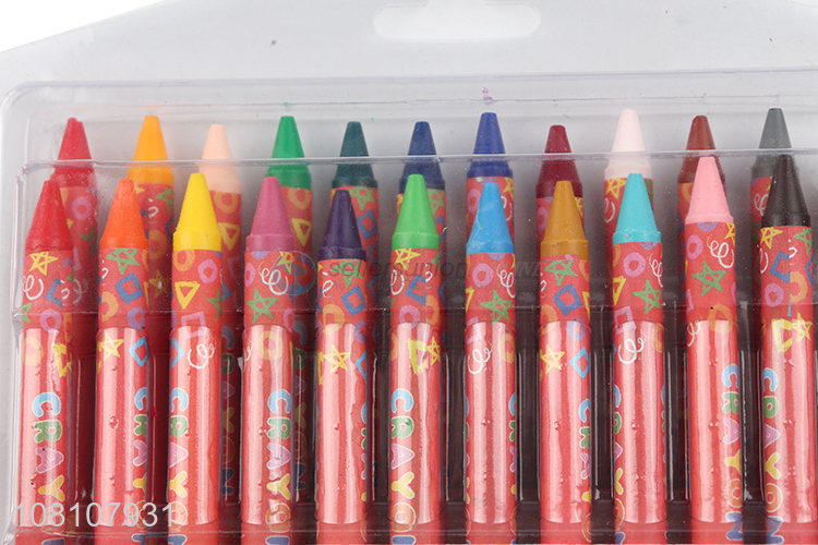 Top selling 24colors non-toxic children crayons