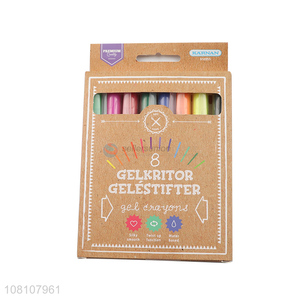 Hot products 8colors non-toxic gel crayons for sale