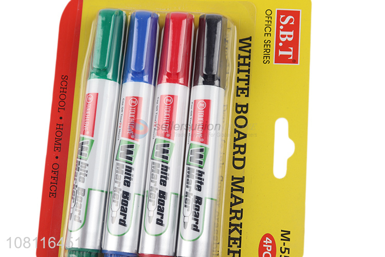 high quality 4 pieces white board marker marking pen