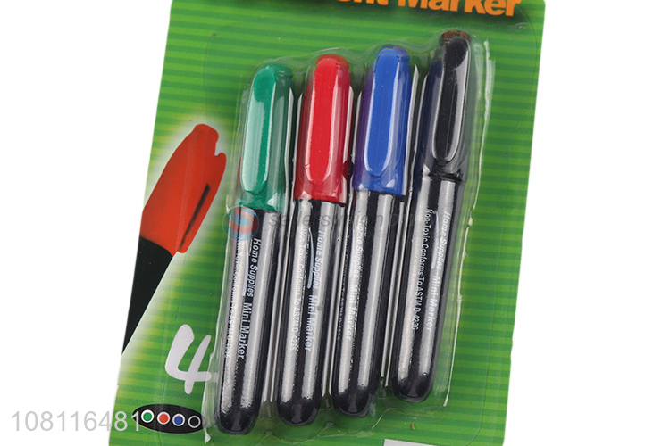 high quality 4 pieces permanent marker cheap marking pen