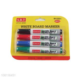 high quality 4 pieces white board marker marking pen