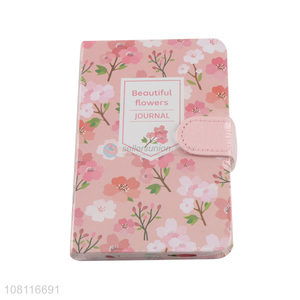 Factory price pink soft leather notebook creative PU notepad