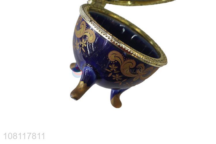 Wholesale delicate ceramic jewelry box egg shape trinket cases
