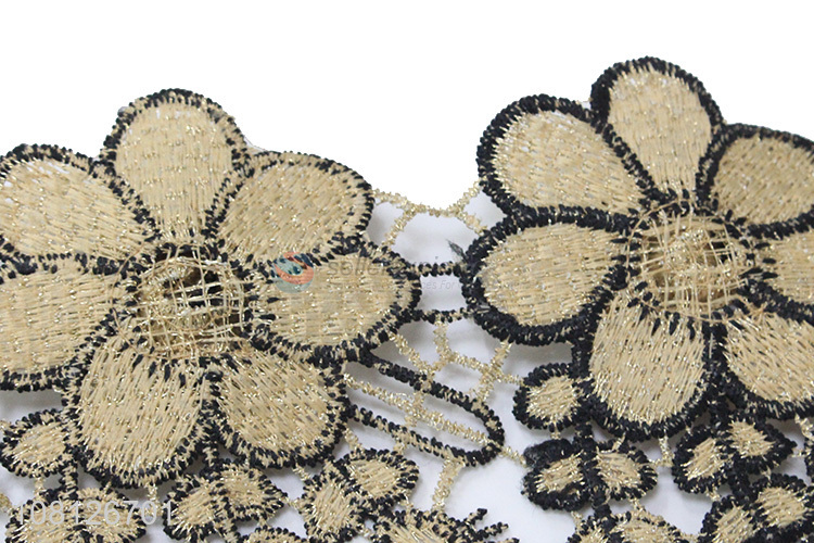 Factory supplier embroidery lace trim elastic lace trim