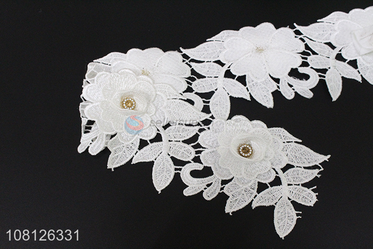 Good selling handmade embroidery lace trim for garment