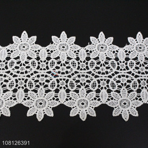 Wholesale cheap price white garment dress decorative lace trim