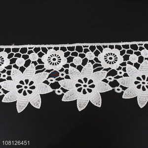 Hot products fashionable polyester lace trim for clothing