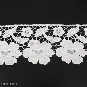 Hot selling polyester garment embroidery lace trim wholesale
