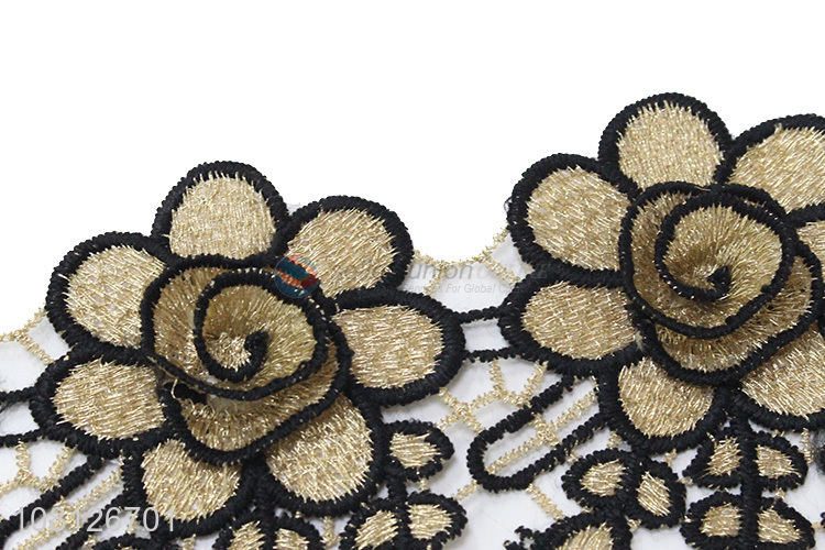 Factory supplier embroidery lace trim elastic lace trim