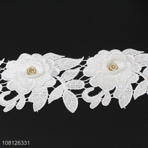 Good selling handmade embroidery lace trim for garment