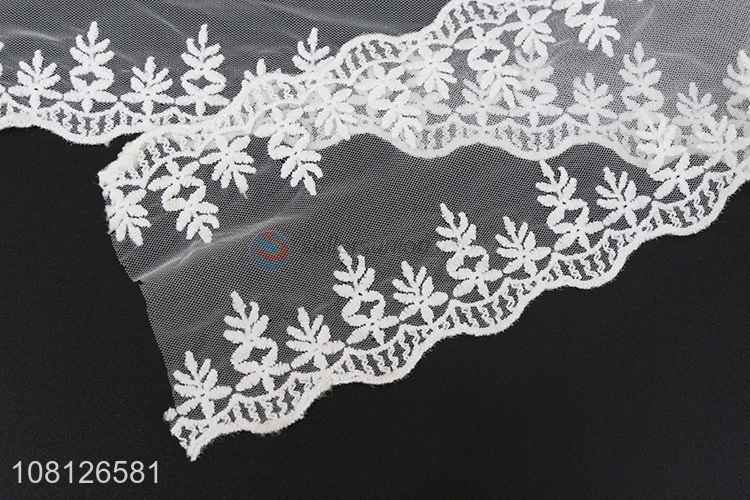 Factory direct sale polyester embroidery lace trim